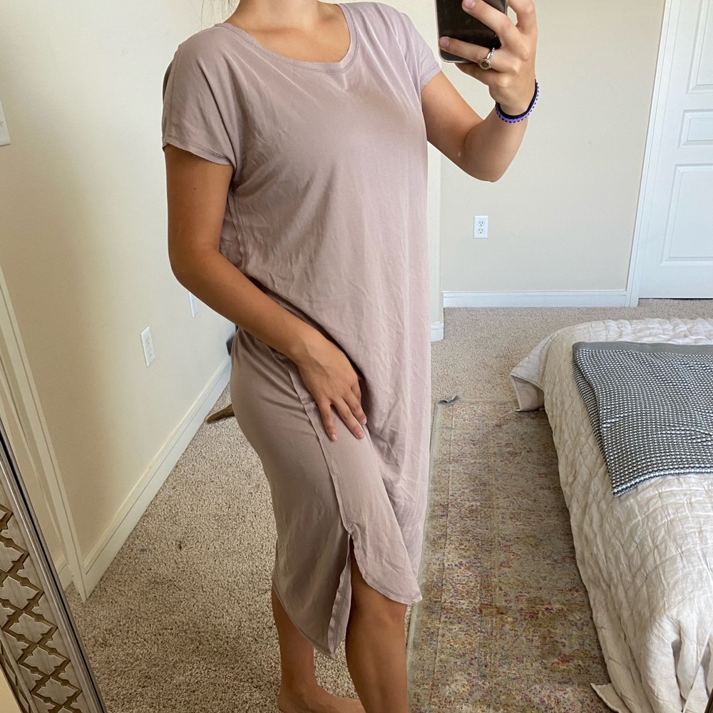 MOD Mauve High Low T-Shirt Dress